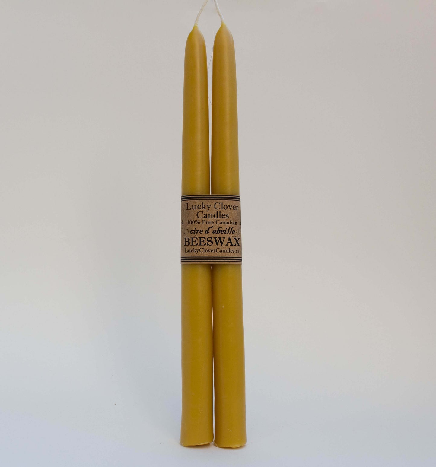 Beeswax Tapers - Lucky Clover Candles