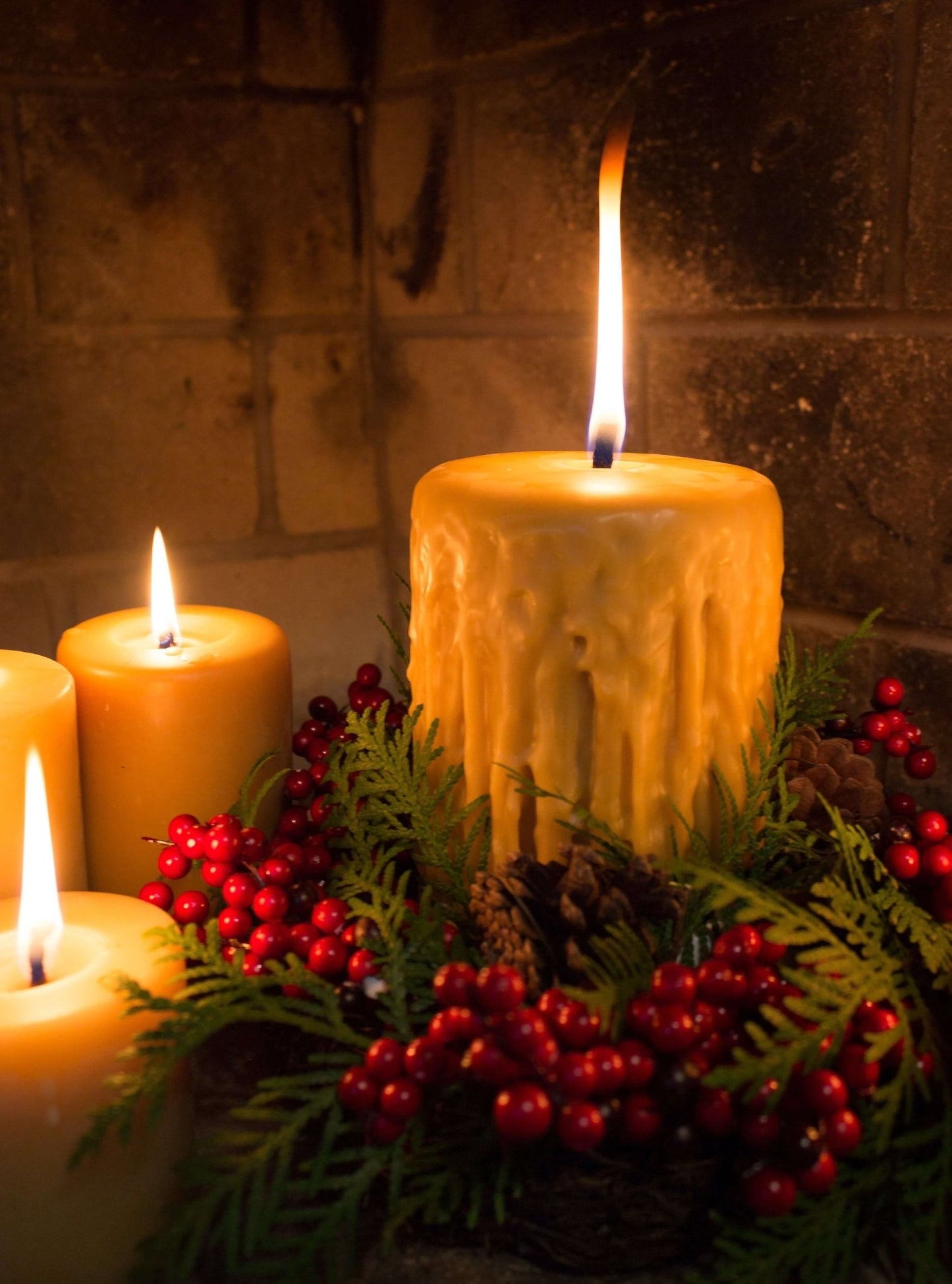 Dripped Beeswax Candles - Lucky Clover Candles