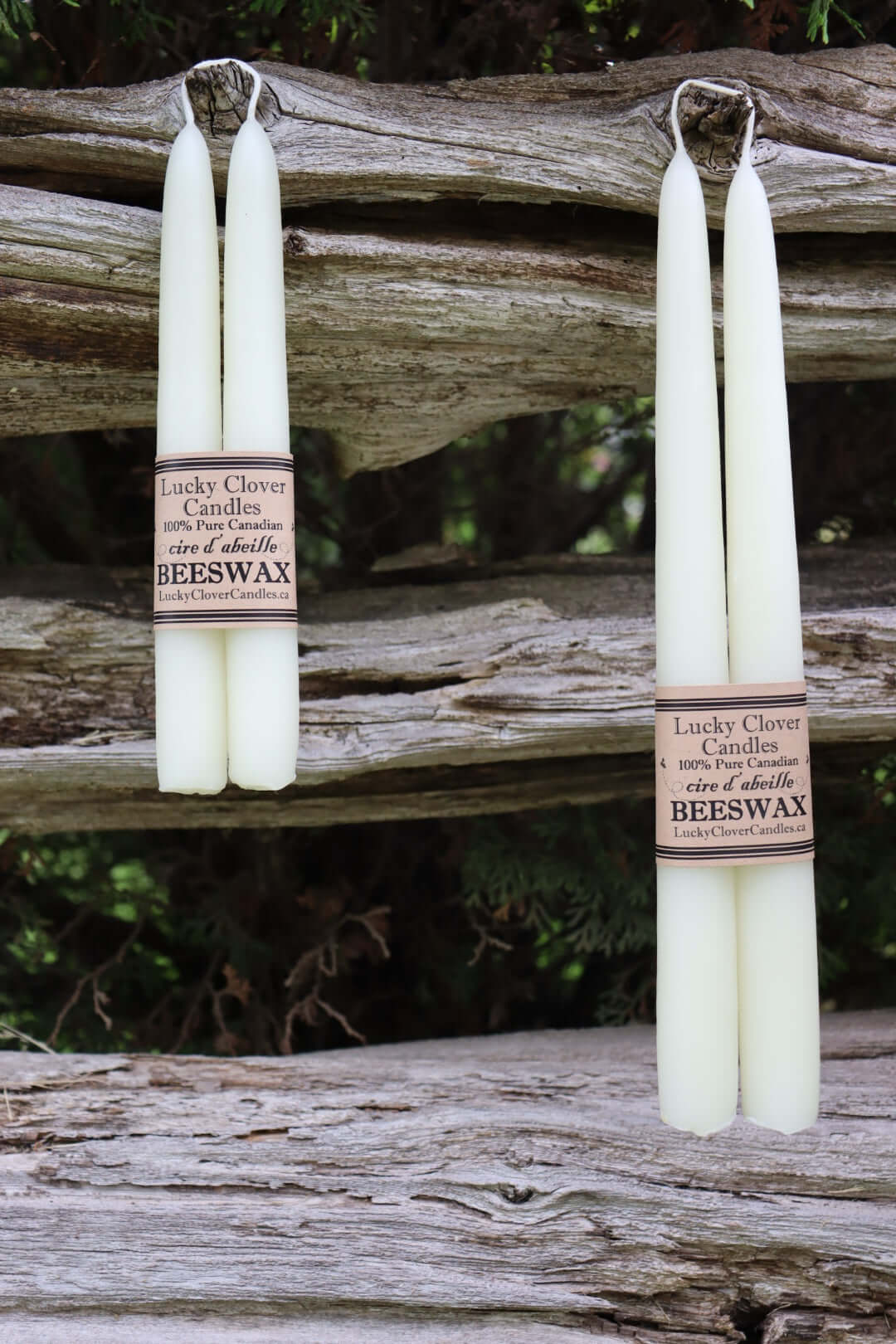 Beeswax Tapers - Lucky Clover Candles