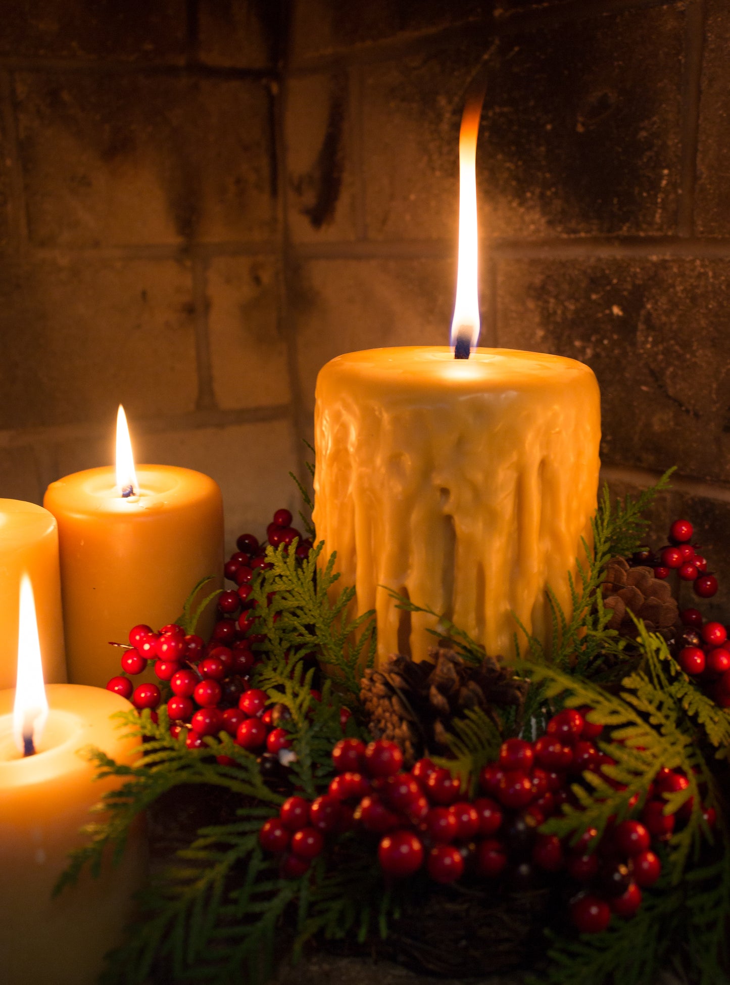 Dripped Beeswax Candles