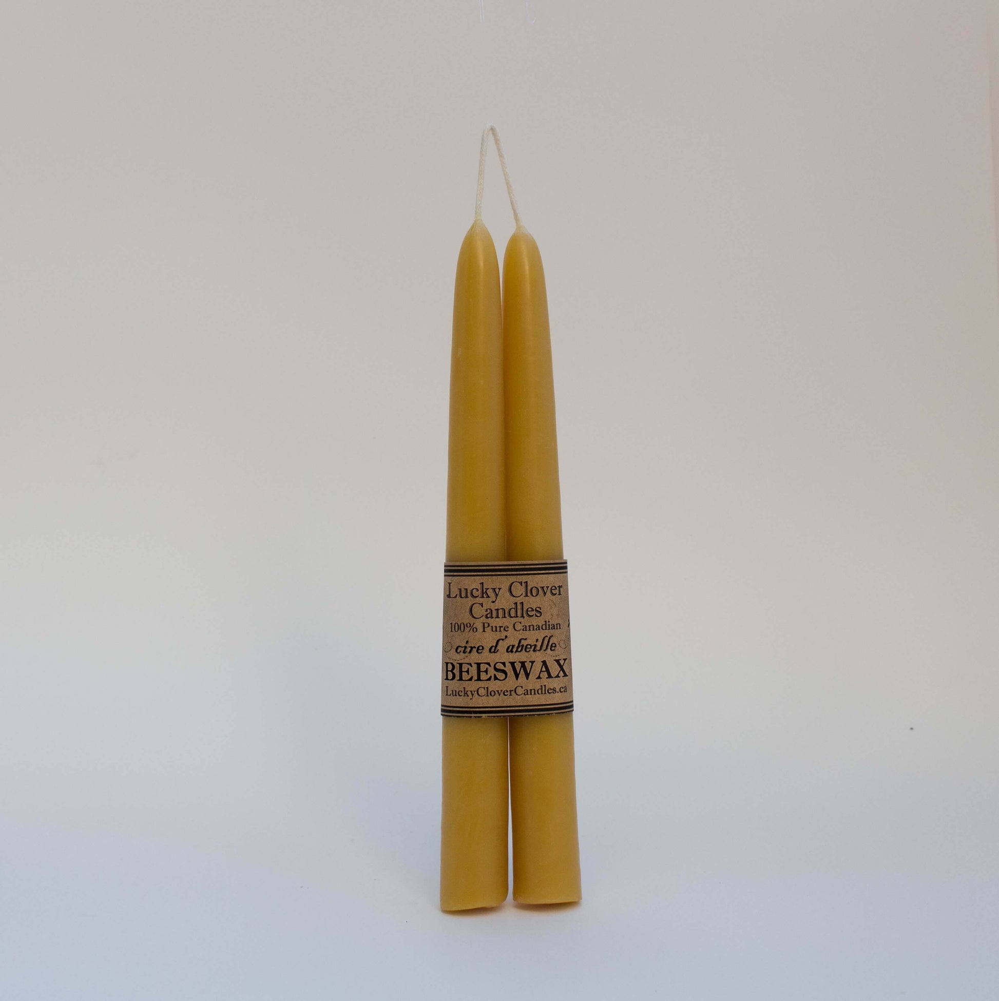 Beeswax Tapers - Lucky Clover Candles