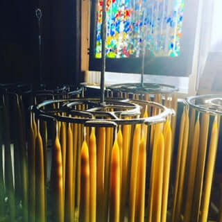Beeswax Tapers - Lucky Clover Candles